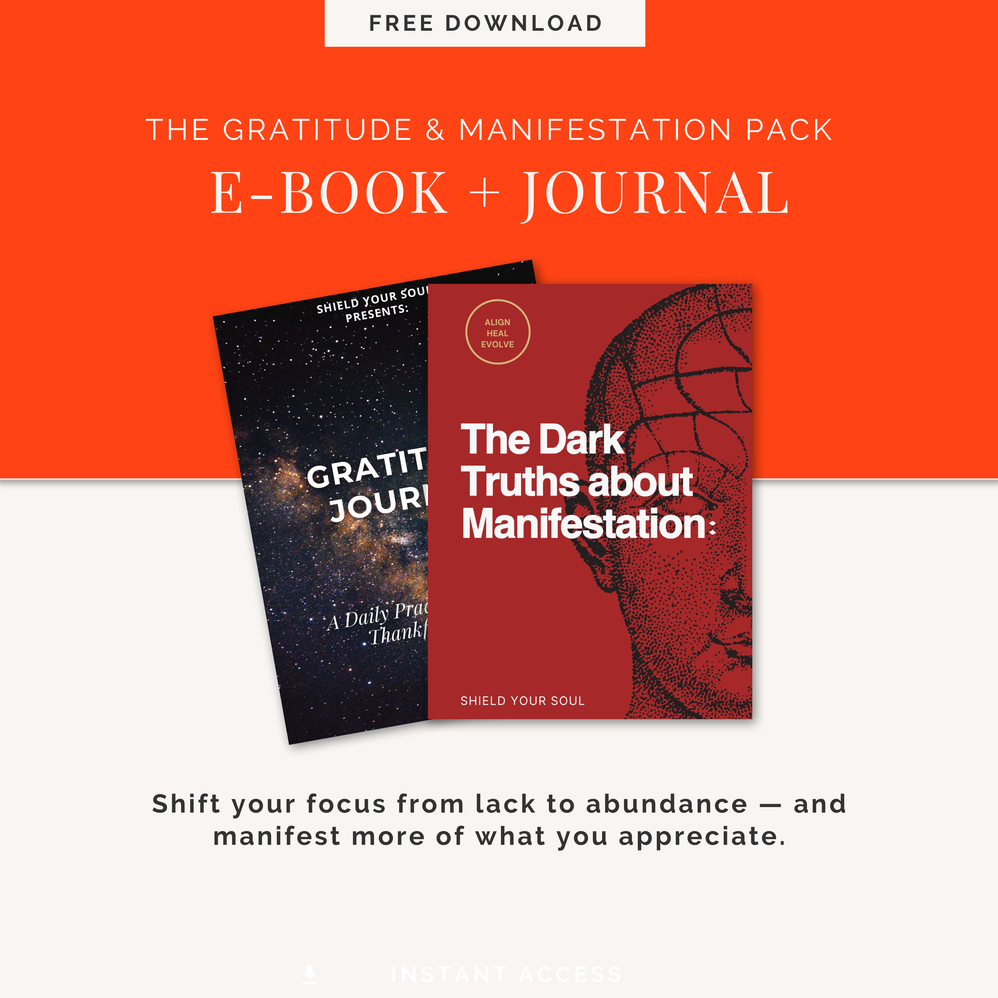 The Gratitude & Manifestation Pack  (Shield Your Soul eBook + Gratitude Journal)