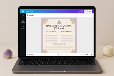 Canva Spiritual Journal Editor