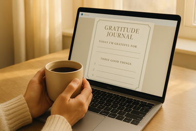 Morning Gratitude Journaling with Coffee