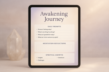 Spirituality Journal Tablet View