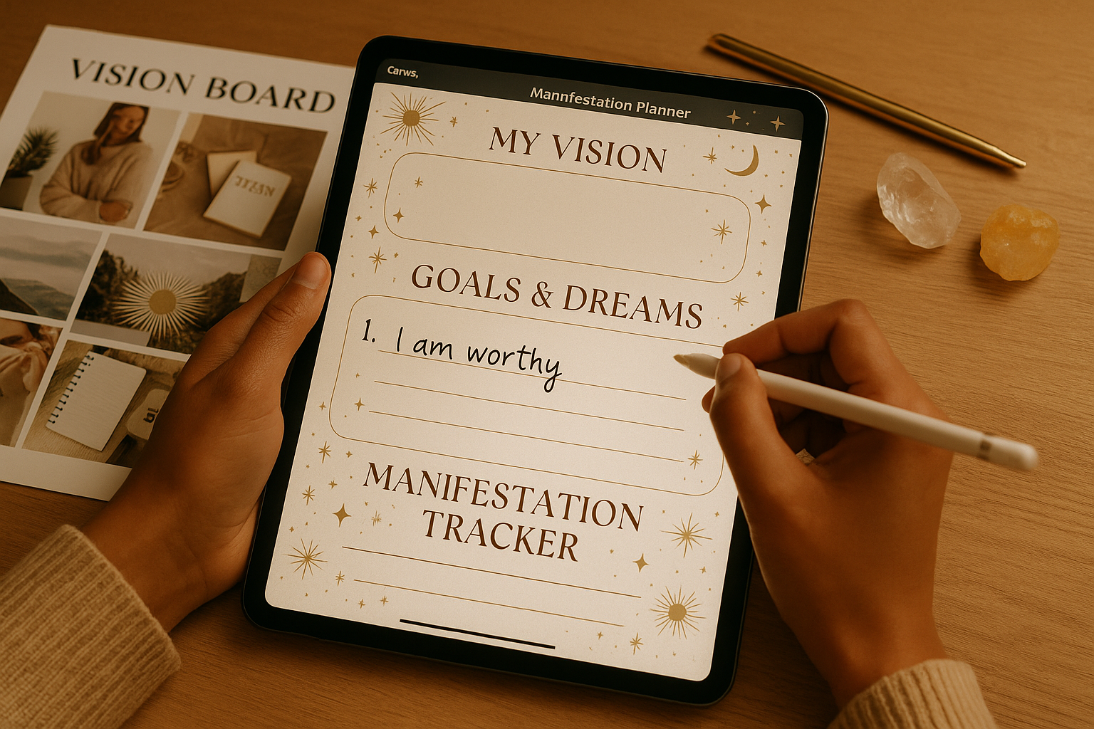 Writing Manifestation Goals with Stylus